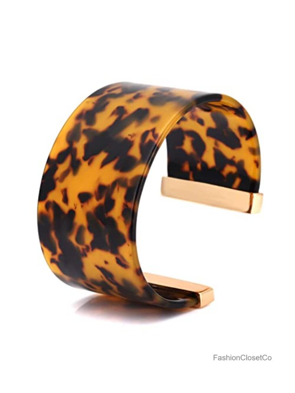 Acrylic Resin Cuff Bracelet for Women Adjustable Chunky Bangle Statement Jewelry